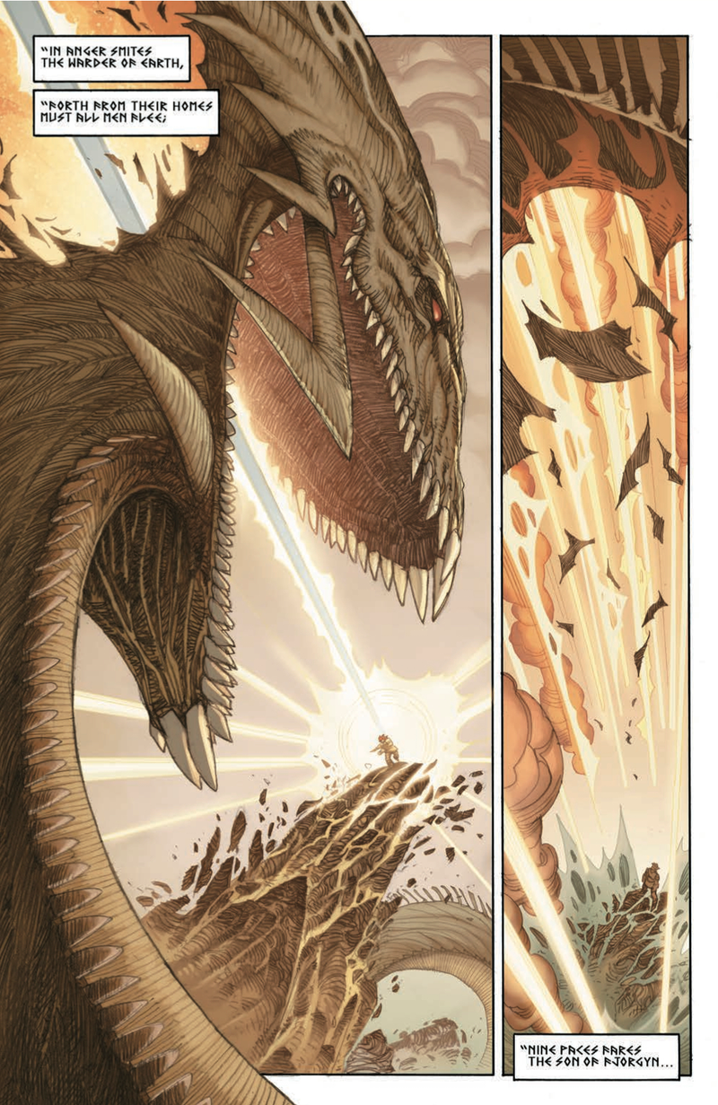 Illustration for article titled Walter Simonson returns to Norse mythology with the stunning Ragnarök #1
